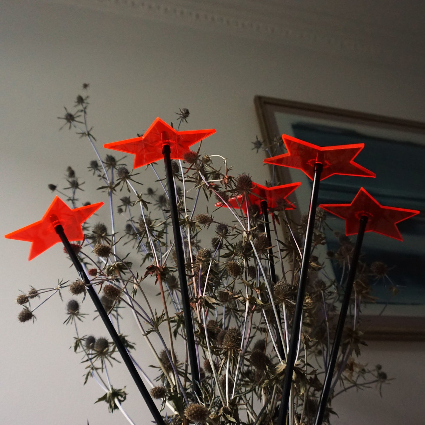 SunCatcher Set of 5: Stars| GLOW DAWN to DUSK| colourful garden ornament gift