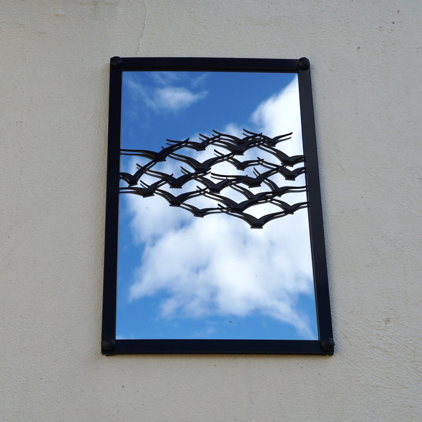 Flock of Birds, SunCatcher Garden Mirror Rectangular Design