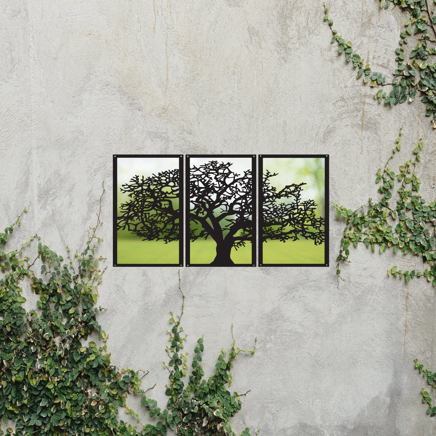 SunCatcher Garden Mirror Set of Three Panels Tree