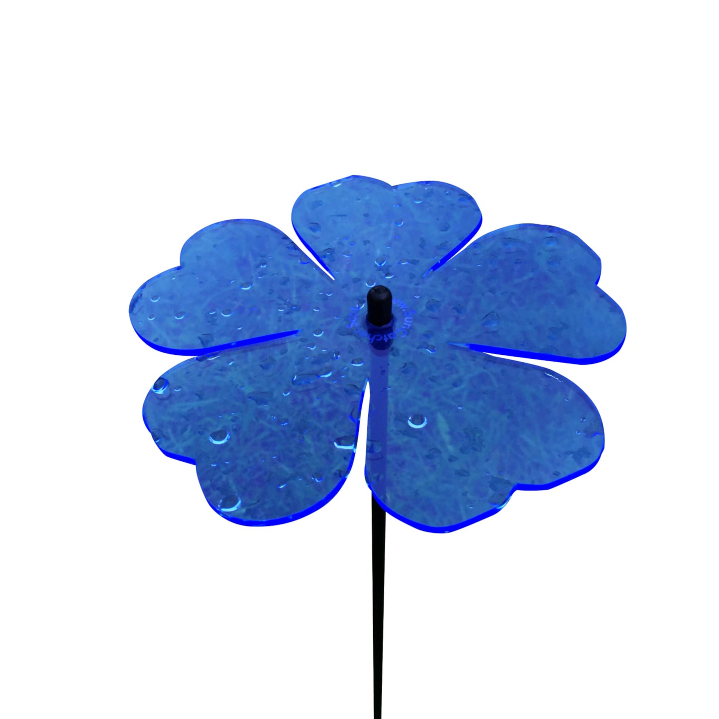 Single SunCatcher Garden Décor Stake 'Double Blossom'