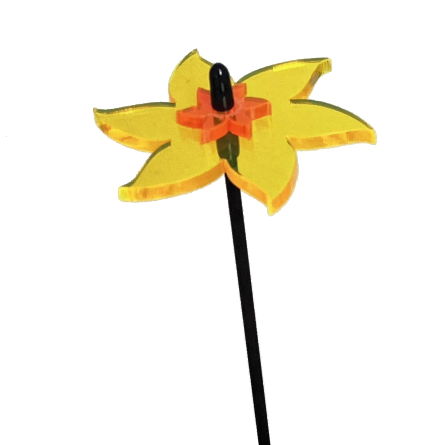 Small Garden Decor Ornaments Set of 3 'Daffodils'