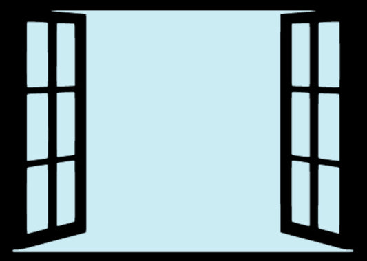 SunCatcher Garden Mirror Rectangular Open Window Range of Sizes