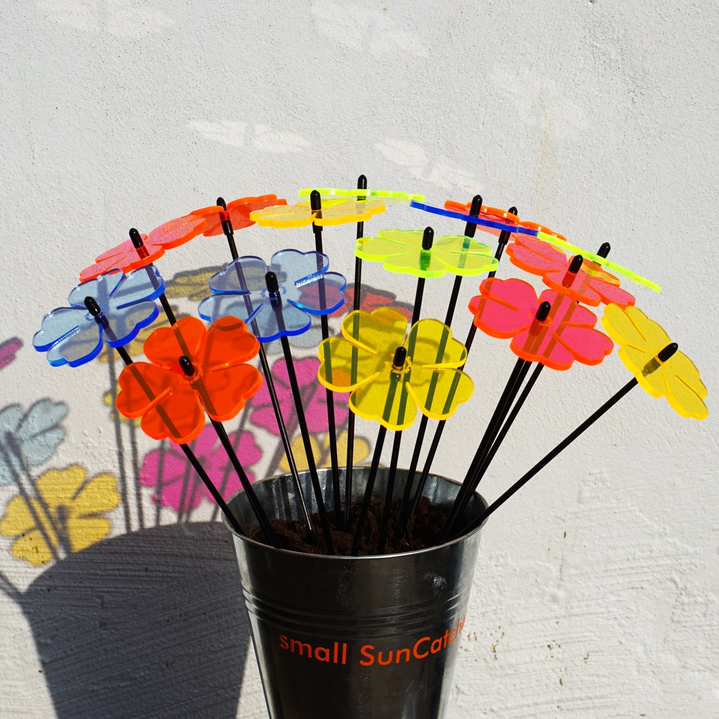 Countertop Sales Display Peggy for 15 Small SunCatcher Garden Decor Stakes