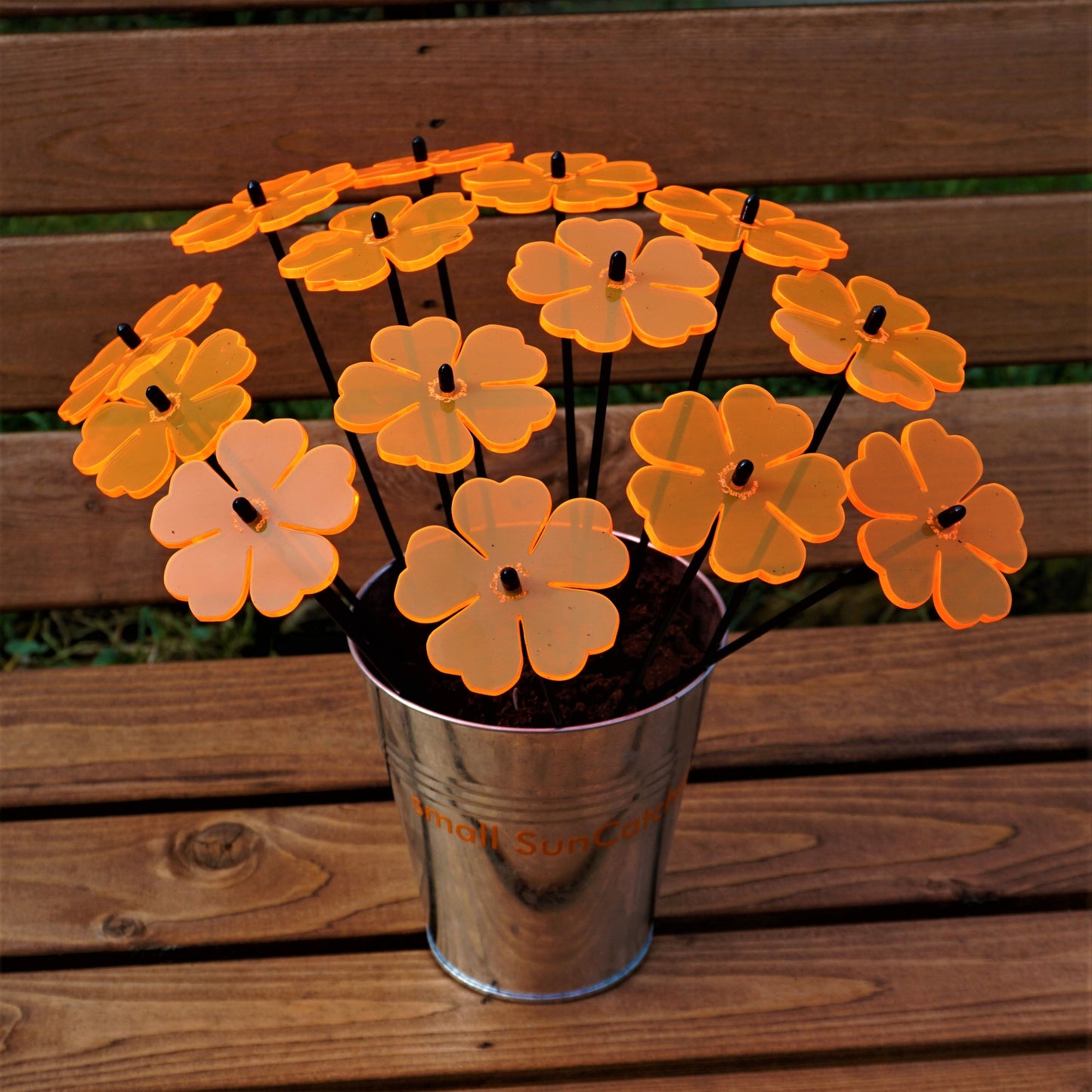 Countertop Sales Display Peggy for 15 Small SunCatcher Garden Decor Stakes