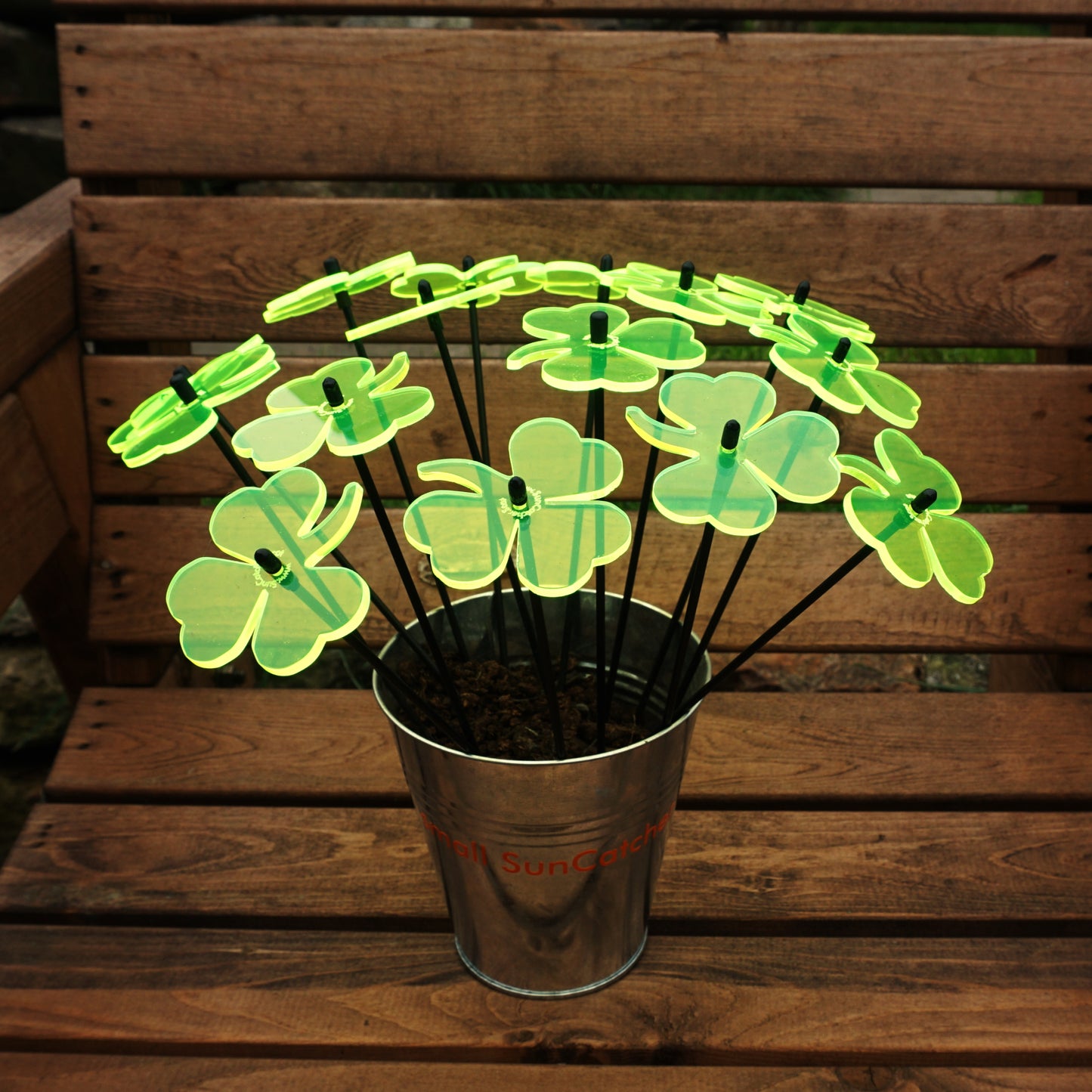Countertop Sales Display Peggy for 15 Small SunCatcher Garden Decor Stakes