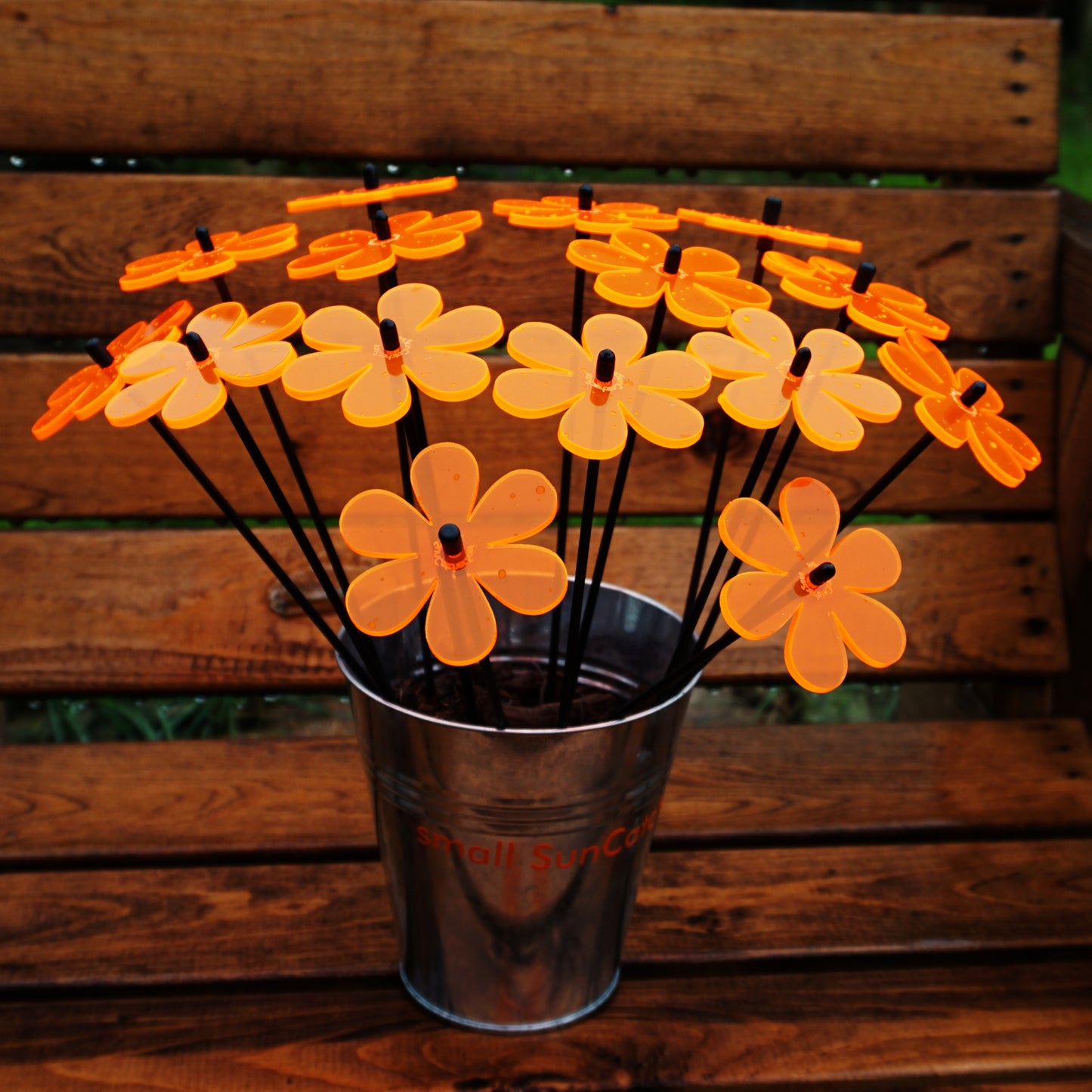 Countertop Sales Display Peggy for 15 Small SunCatcher Garden Decor Stakes