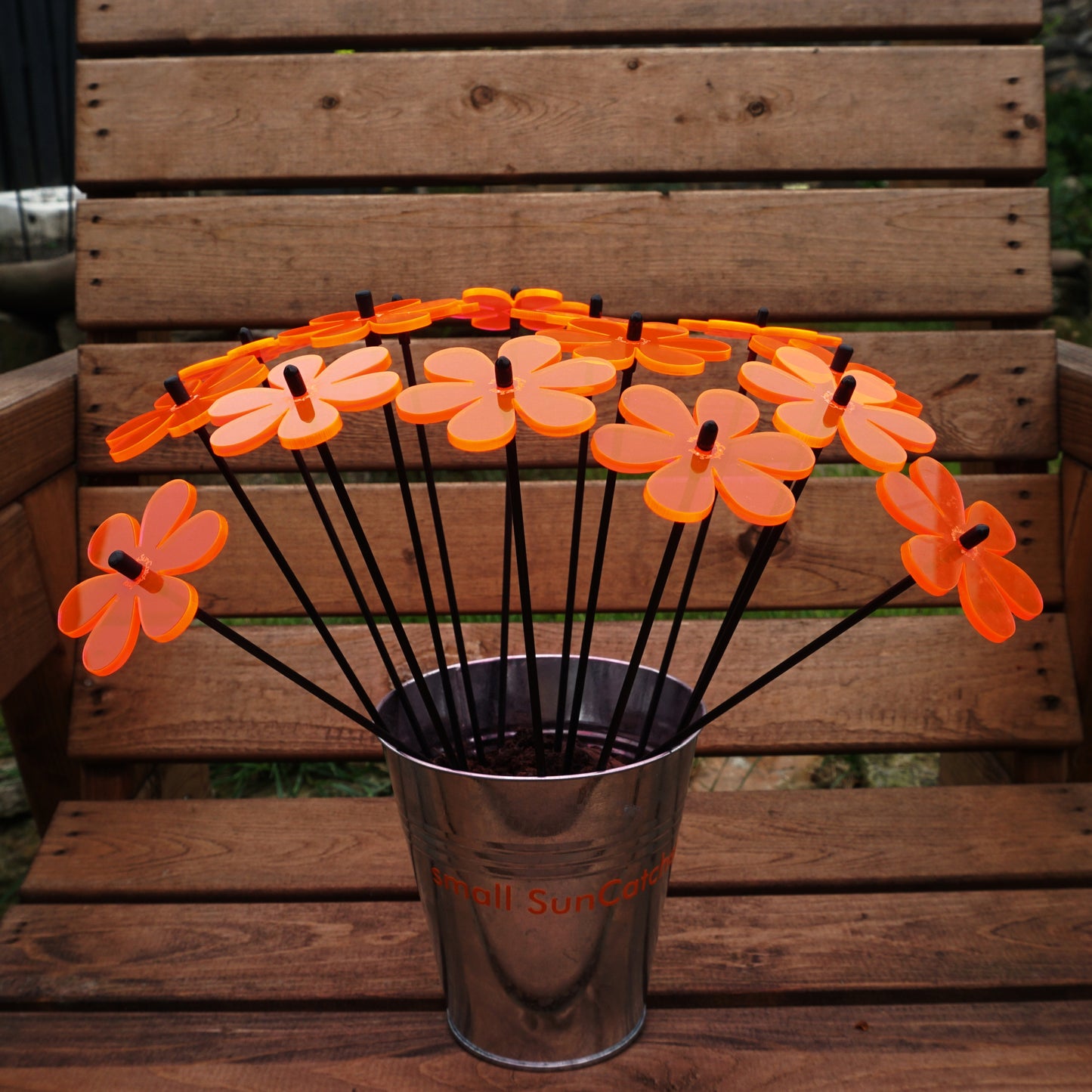 Countertop Sales Display Peggy for 15 Small SunCatcher Garden Decor Stakes
