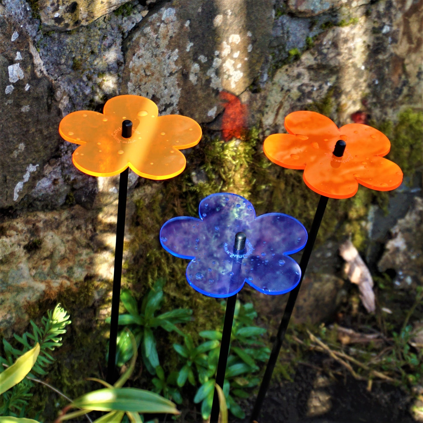 Medium SunCatcher Garden Decor Ornament Set of 3 Blossom in mixed colours packaging