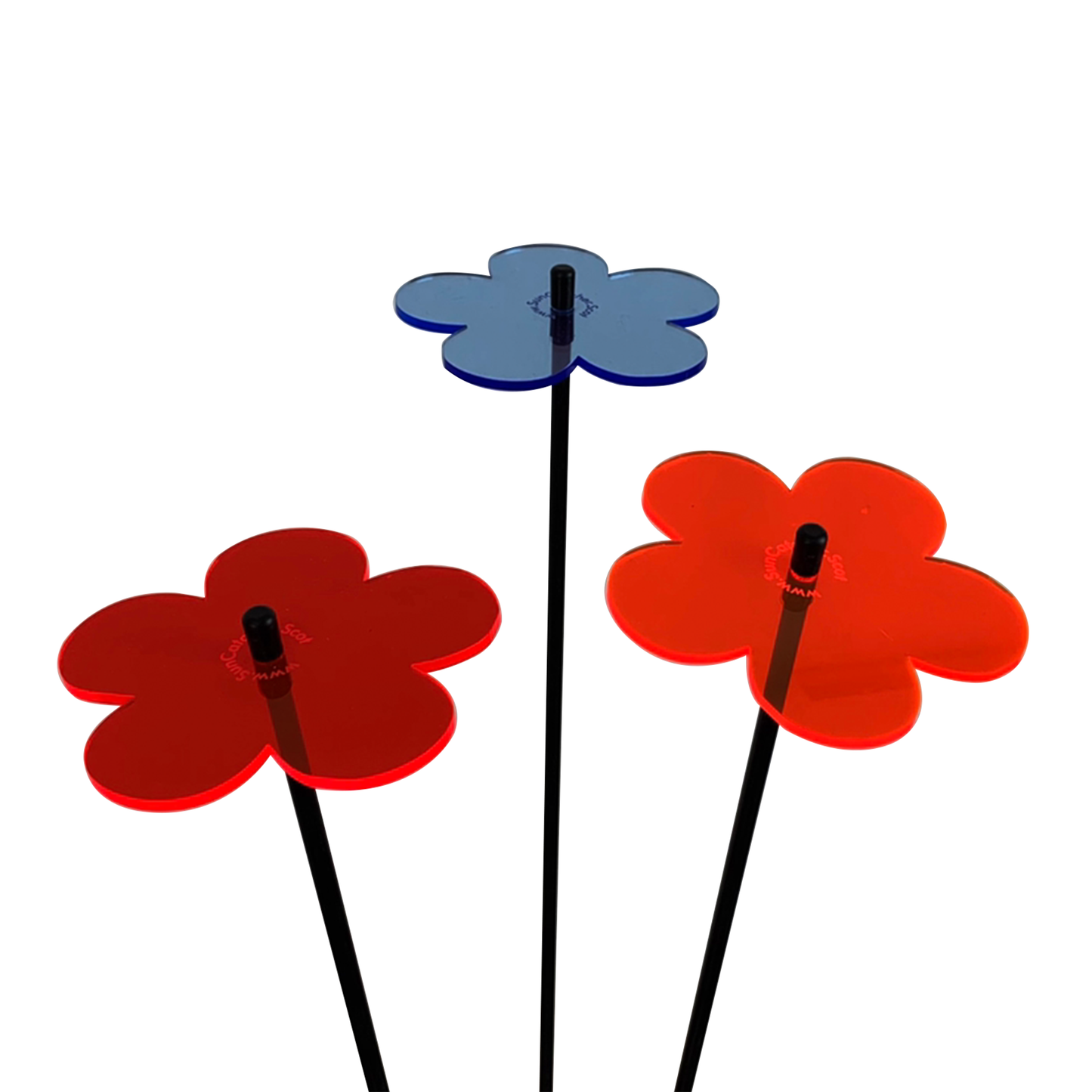 Medium SunCatcher Garden Decor Ornament Set of 3 Blossom in mixed colours