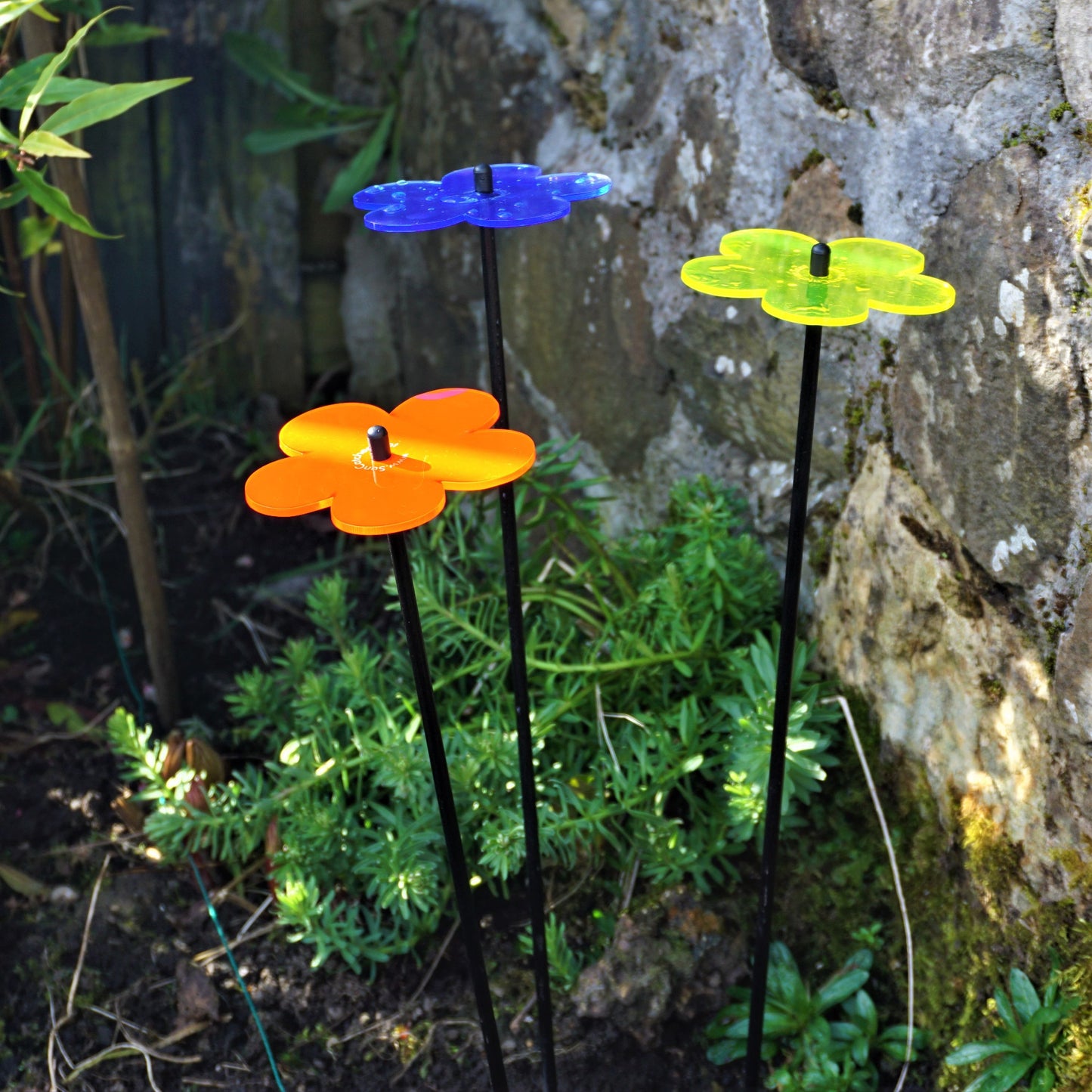 Medium SunCatcher Garden Decor Ornament Set of 3 Blossom in mixed colours packaging