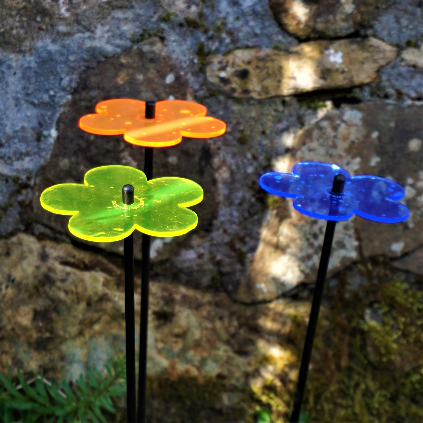 Medium SunCatcher Garden Decor Ornament Set of 3 Blossom in mixed colours packaging