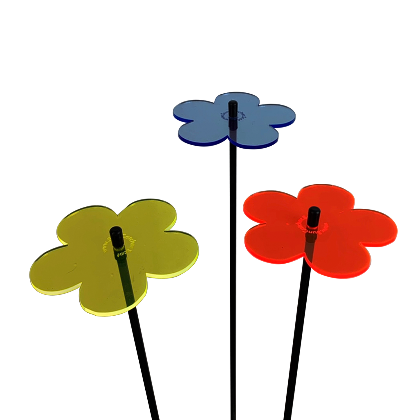 Medium SunCatcher Garden Decor Ornament Set of 3 Blossom in mixed colours