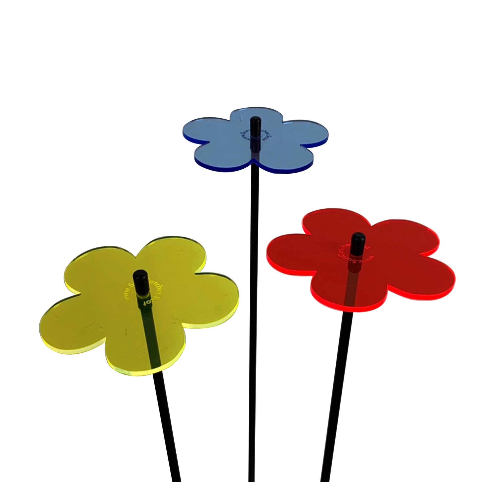 Medium SunCatcher Garden Decor Ornament Set of 3 Blossom in mixed colours