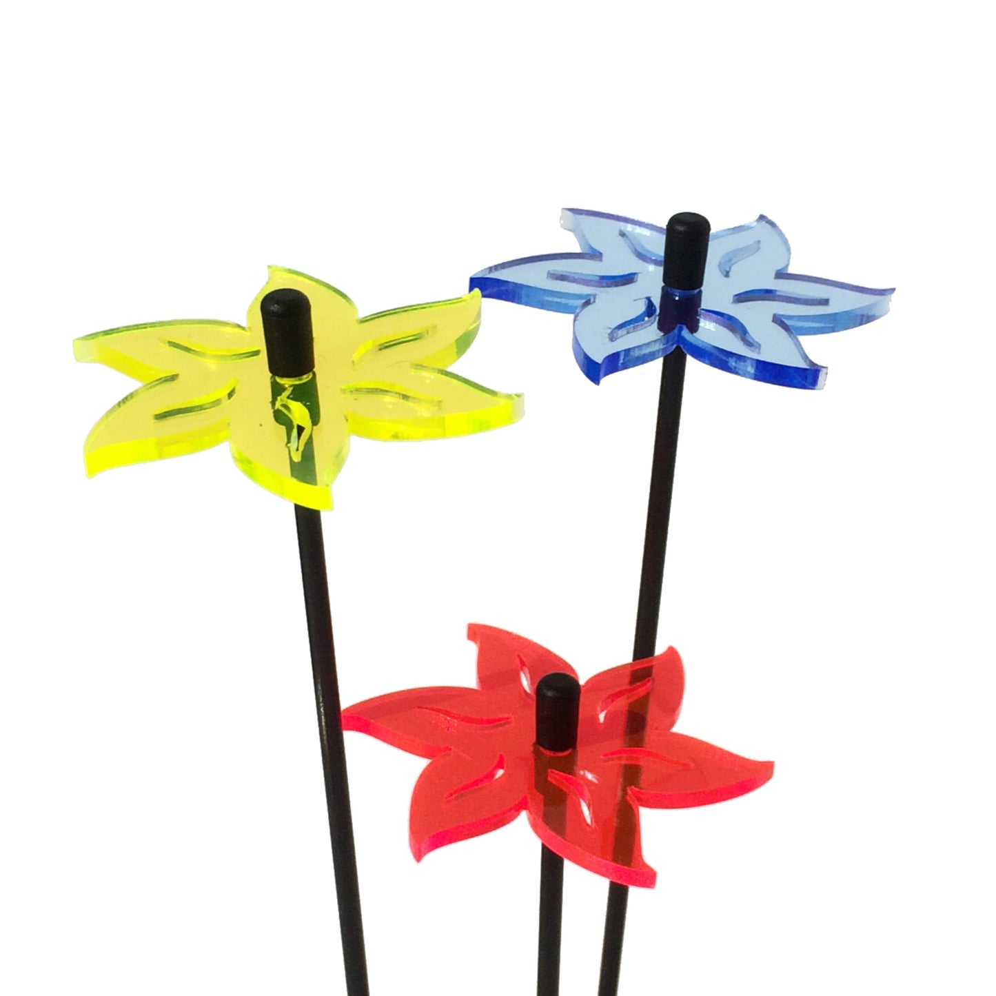 Small SunCatcher Garden Decor Ornament Set of 3 Lotus in mixed colours