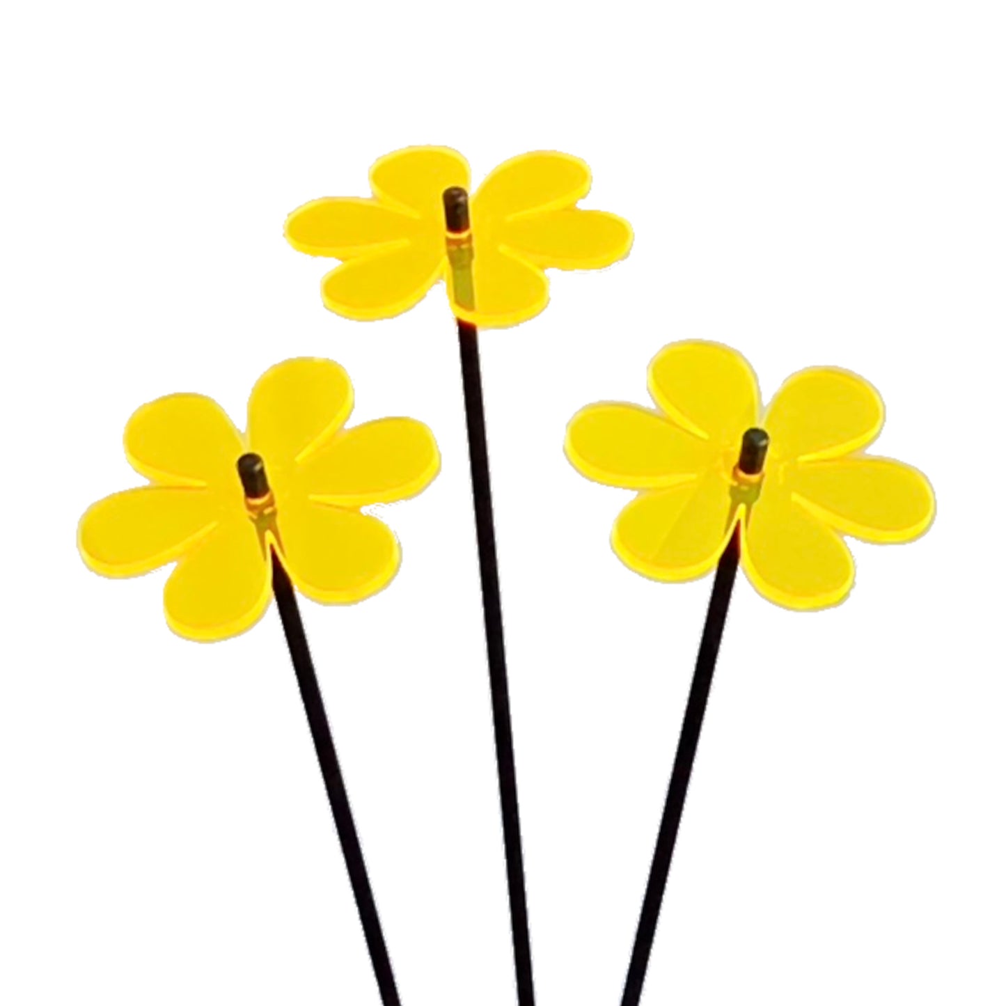 Medium SunCatcher Garden Decor Ornament Set of 3 Daisy in mixed colours