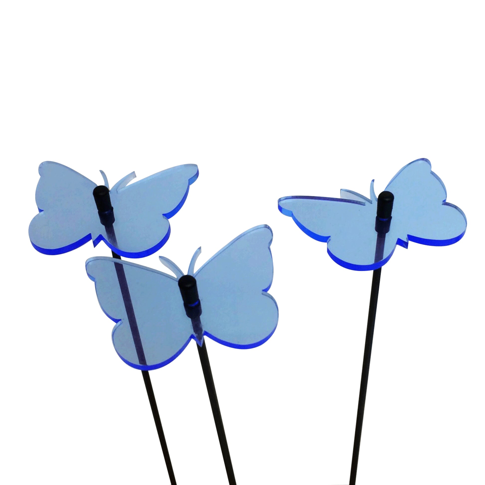 SunCatcher Set of 3: Butterfly | GLOW IN THE DARK | colourful garden ornament