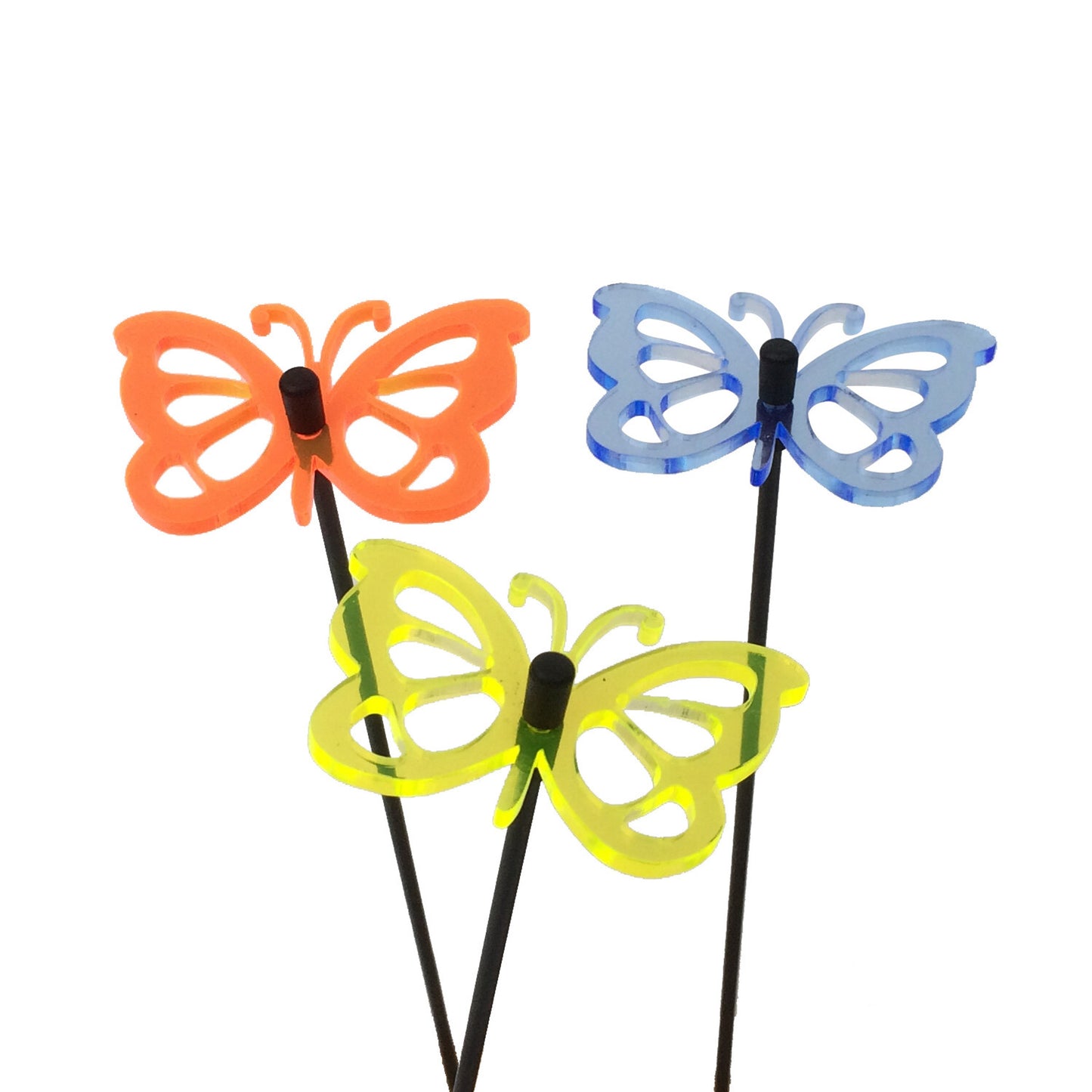 SunCatcher Glow from Dawn to Dusk Butterfly Garden Ornament 3 Small Decorations