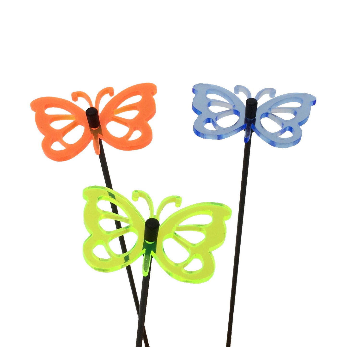 SunCatcher Glow from Dawn to Dusk Butterfly Garden Ornament 3 Small Decorations