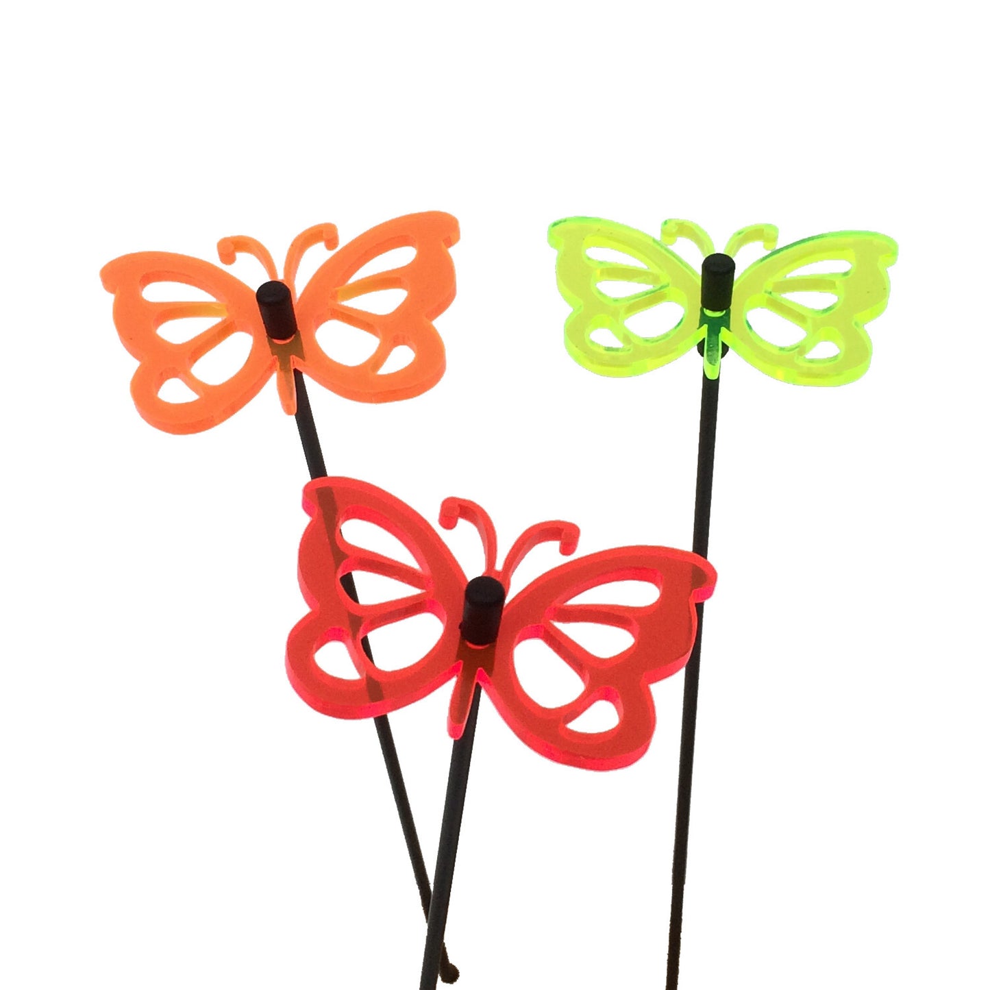 SunCatcher Glow from Dawn to Dusk Butterfly Garden Ornament 3 Small Decorations