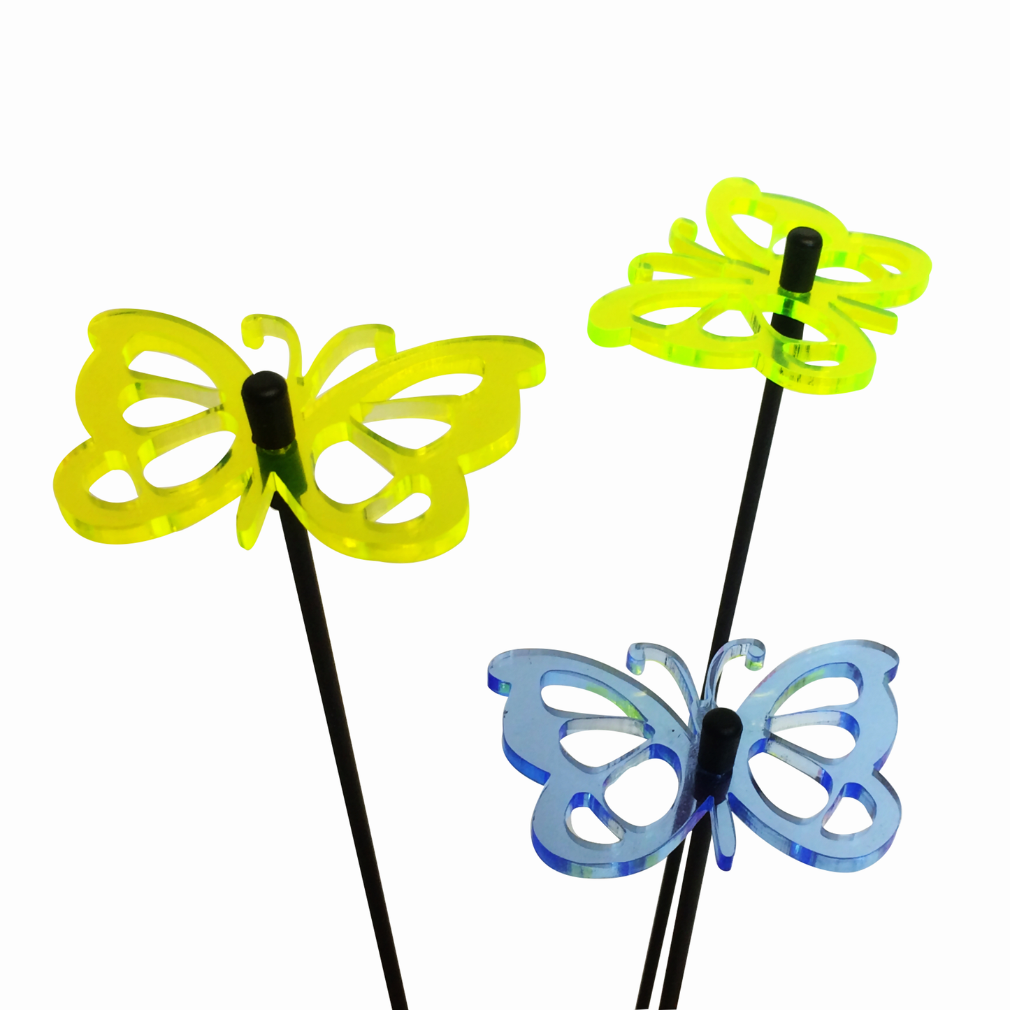 SunCatcher Glow from Dawn to Dusk Butterfly Garden Ornament 3 Small Decorations