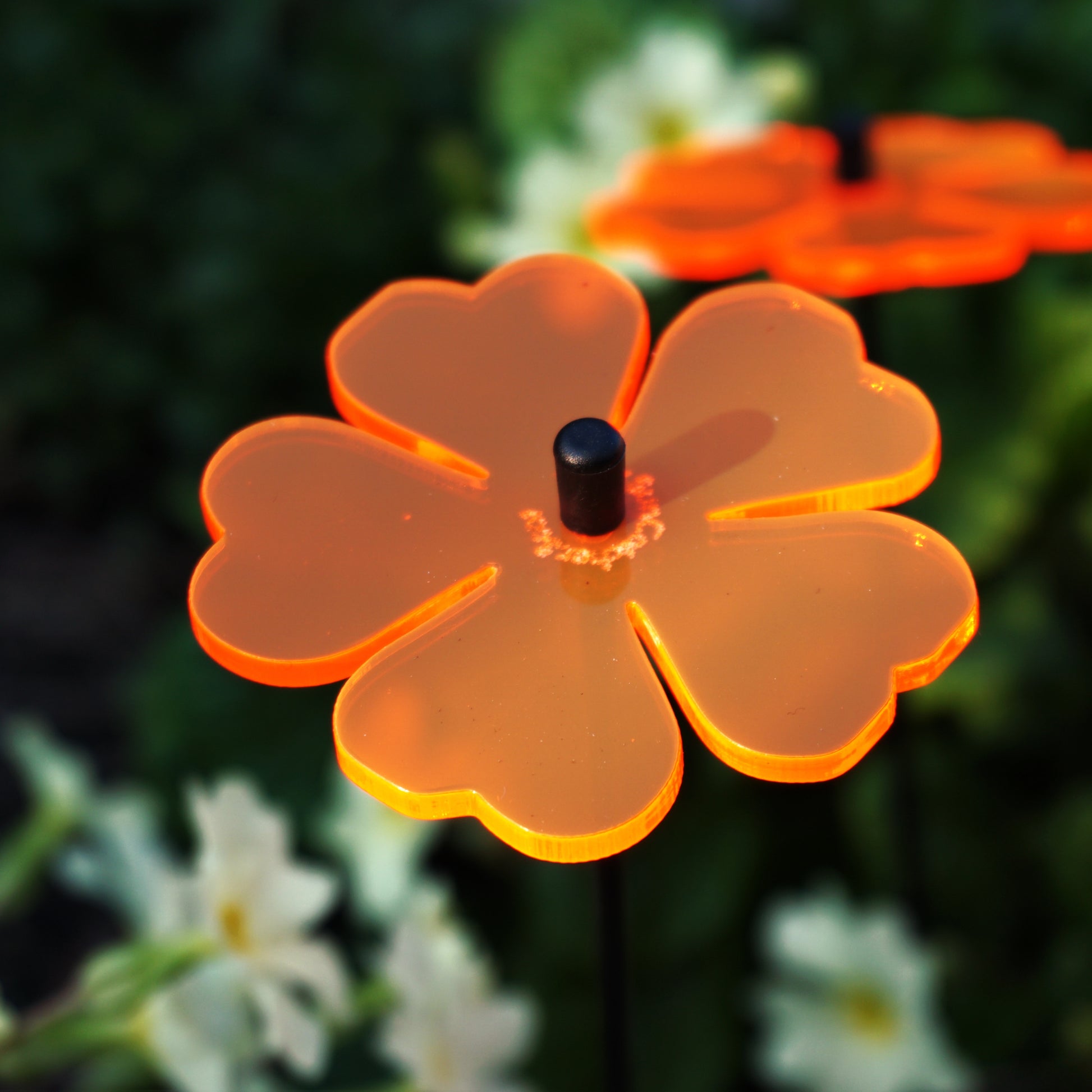 SunCatcher Set of 3: Flower | GLOW AT DUSK AND DAWN | colourful garden ornament