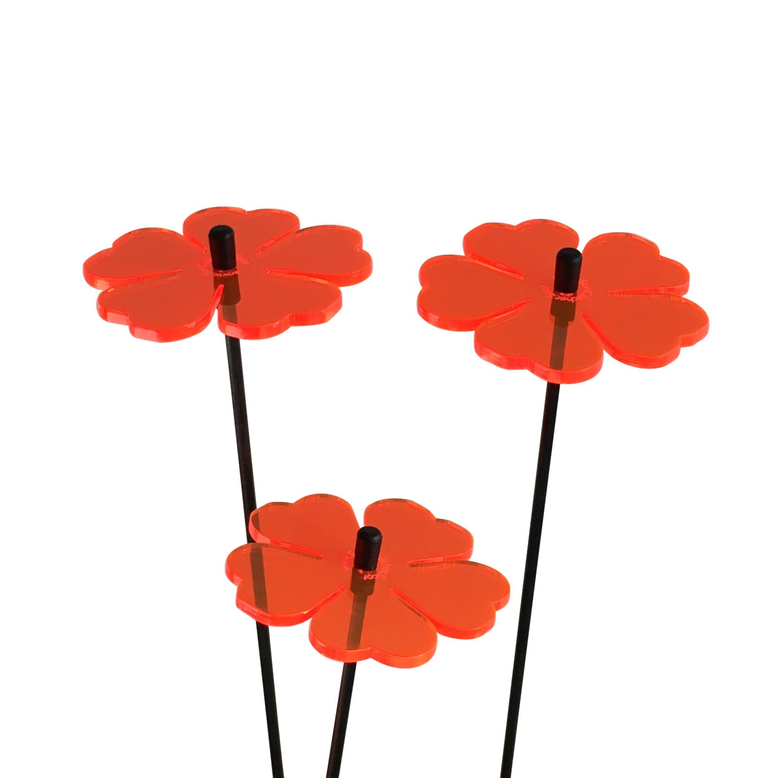 SunCatcher Set of 3: Flower | GLOW AT DUSK AND DAWN | colourful garden ornament