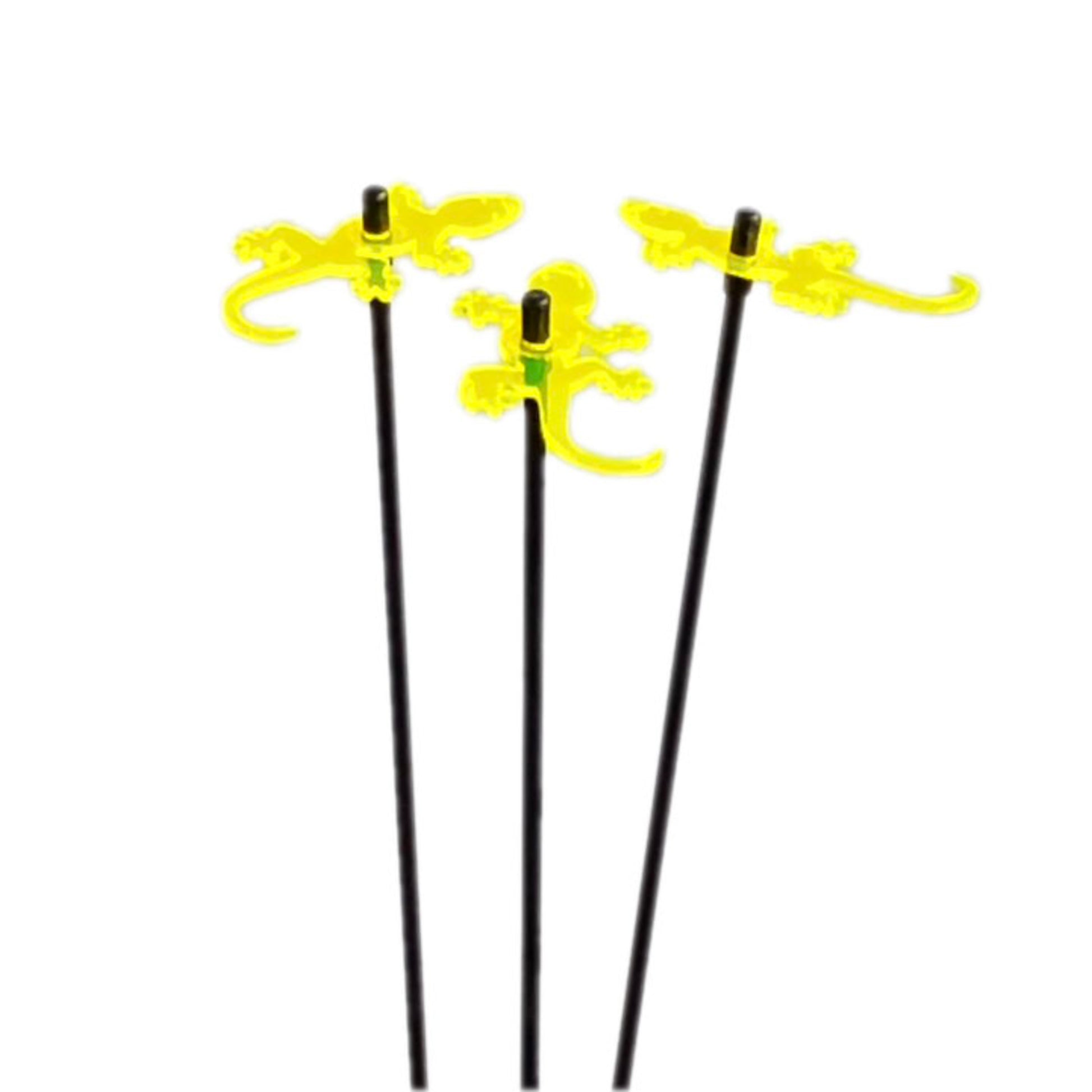 SunCatcher Set of 3 Gecko Glowing from Dawn to Dusk Playful Garden Ornament