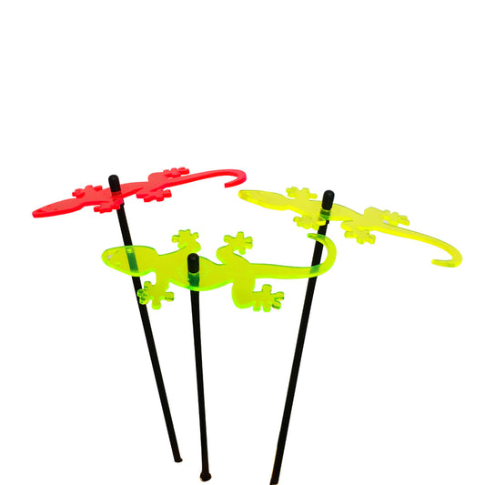 Large SunCatcher Garden Decor Ornament Set of 3 Gecko in mixed colours