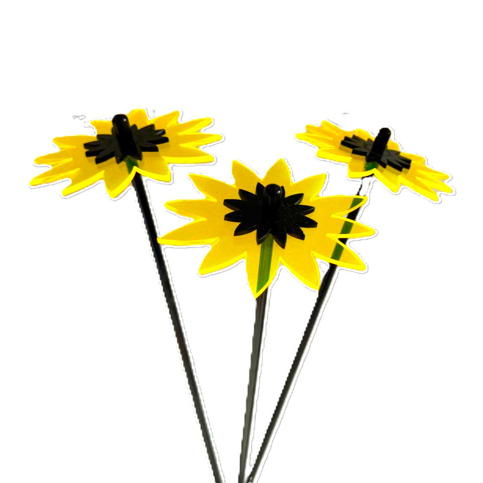  Medium Garden Decor Ornaments Set of 3 'Sunflowers'