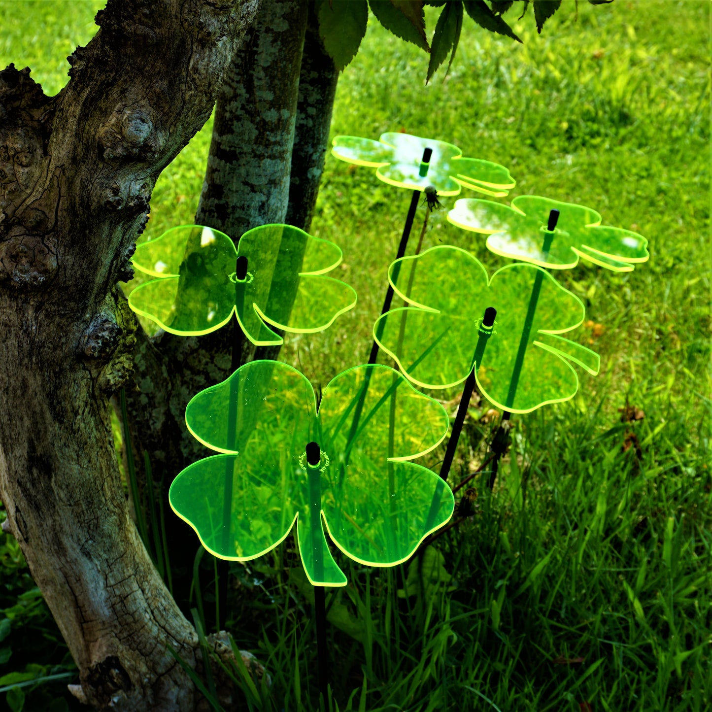 Large SunCatcher Set of 5 Lucky Shamrock