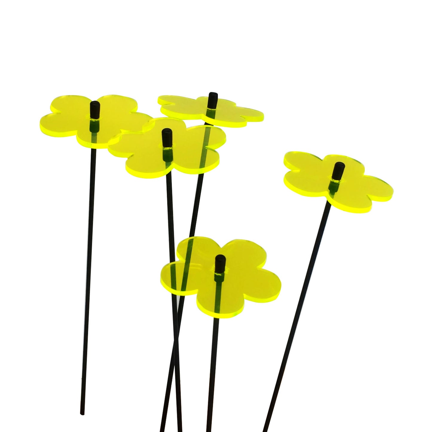 Garden Décor Ornaments Set of 5 'Blossoms' Small