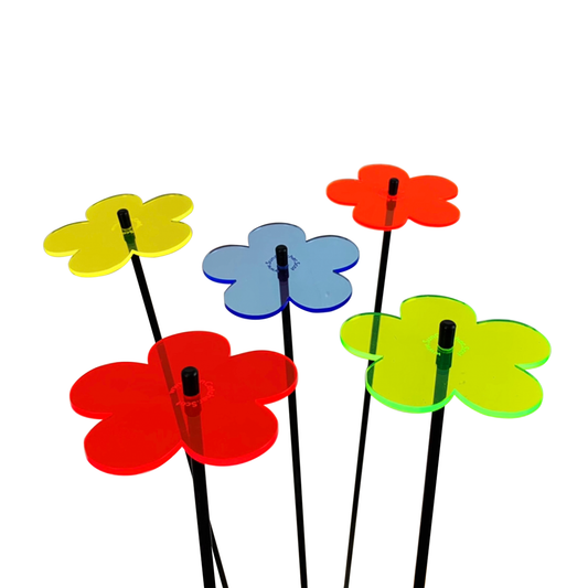 Medium SunCatcher Garden Decor Ornament Set of 5 Blossom in mixed colours