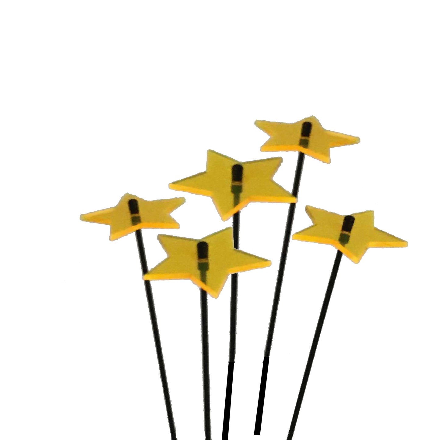 Garden Décor Ornaments Set of 5 small 'Shining Stars'