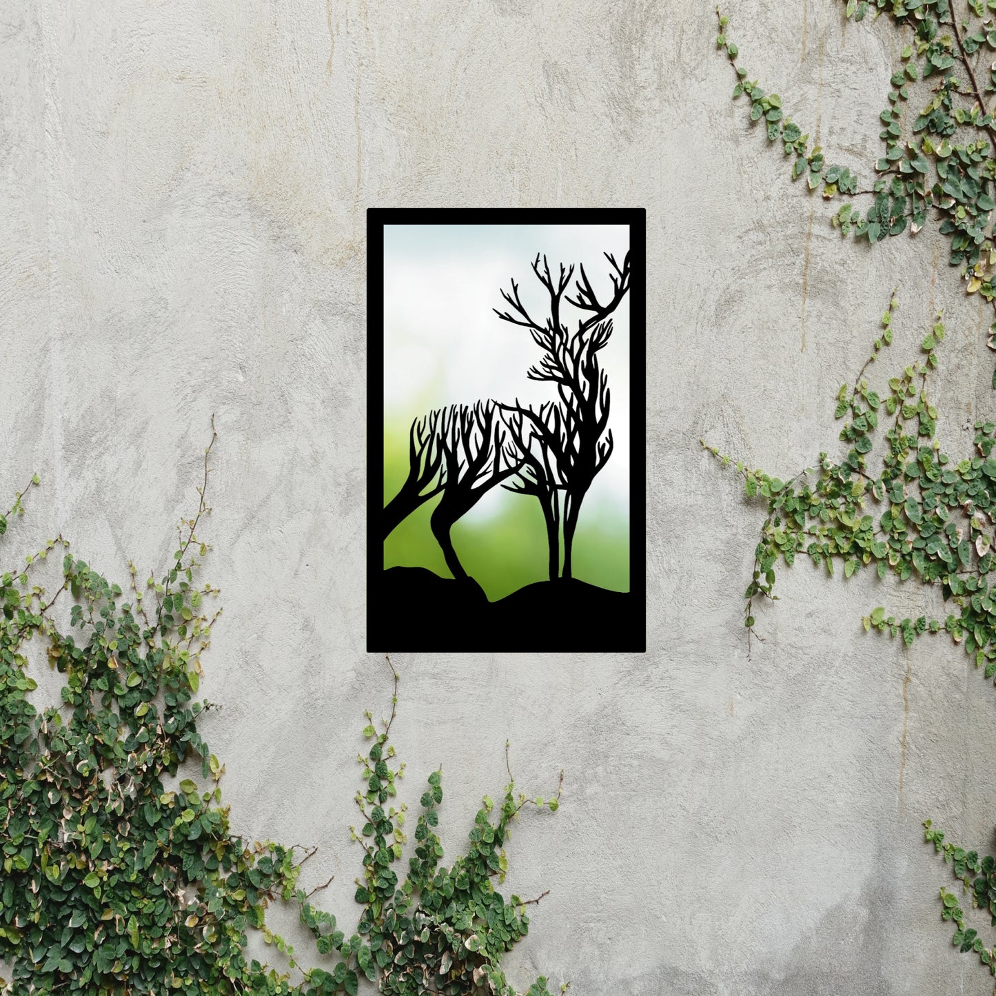 Turning Stag, SunCatcher Garden Mirror Highland Stag Design