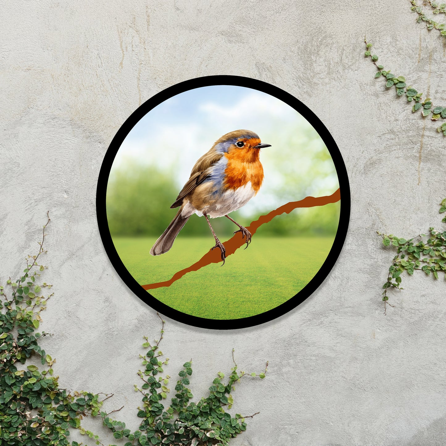 SunCatcher Garden Mirror Robin