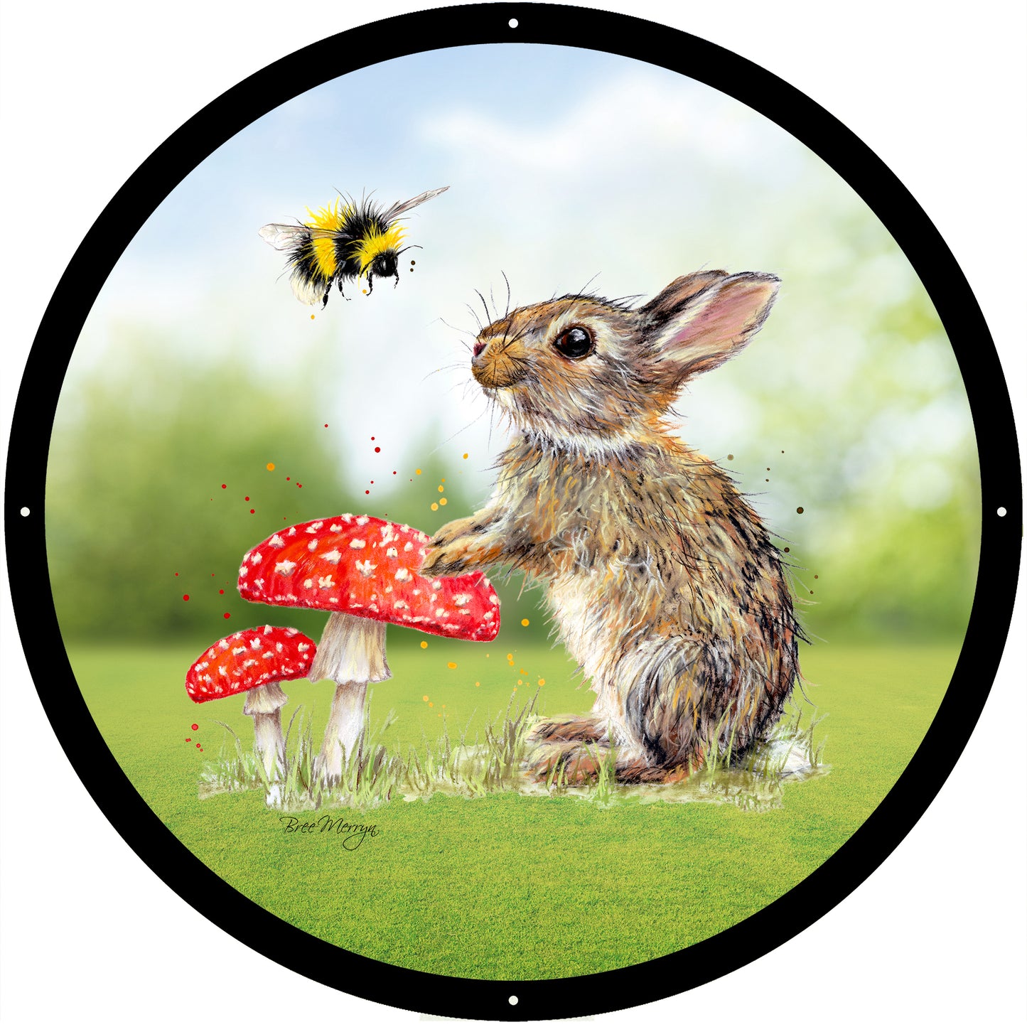 SunCatcher Garden Mirror Barney and Fred Illustrations by Bree Merryn