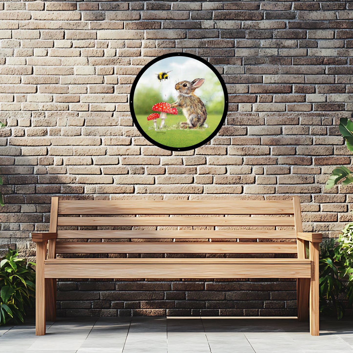 SunCatcher Garden Mirror Barney and Fred Illustrations by Bree Merryn