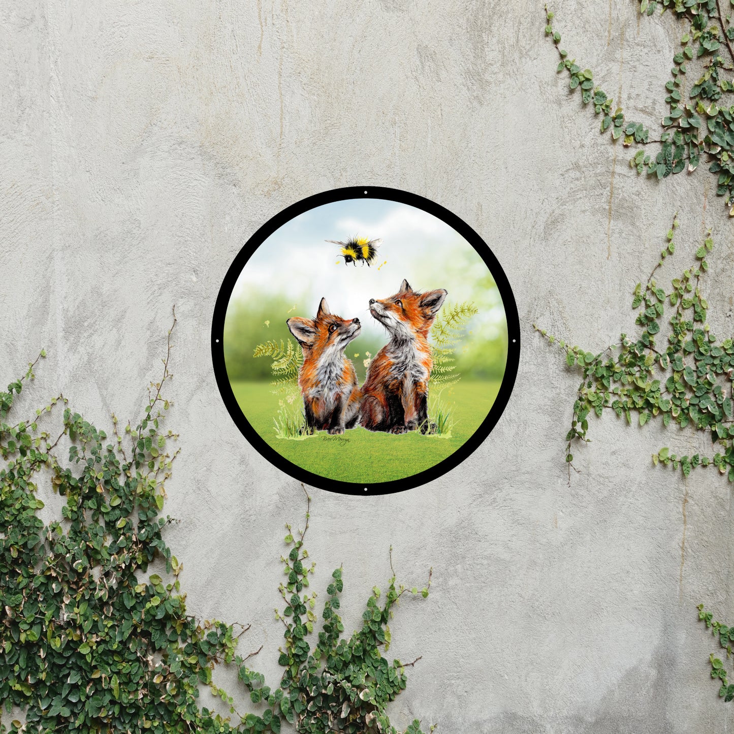 SunCatcher Garden Mirror Blaze, Blare and Bumble Round, Illustrations by Bree Merryn