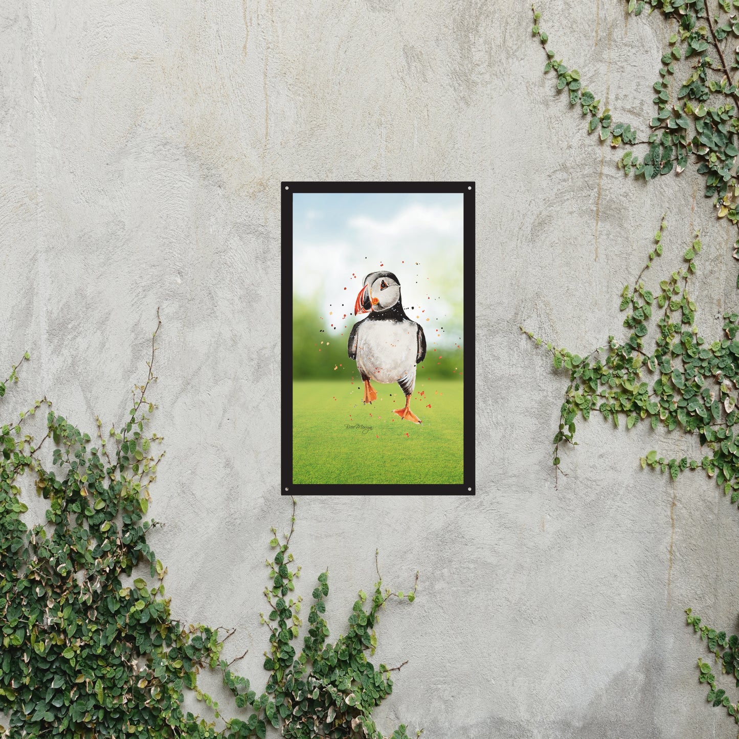 SunCatcher Garden Mirror Walking Puffin by Bree Merryn