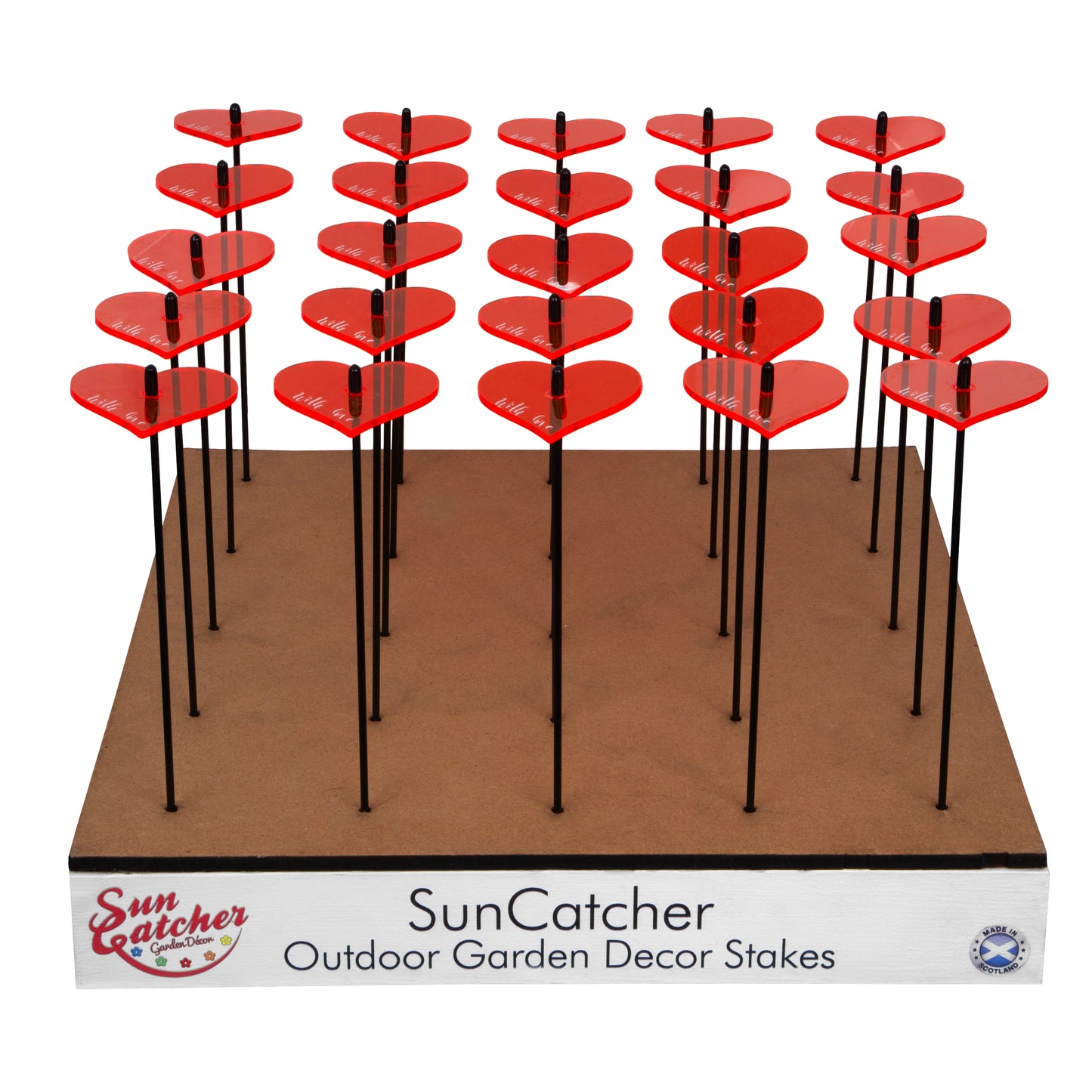 Sales Display Trevor Hearts 'with love'