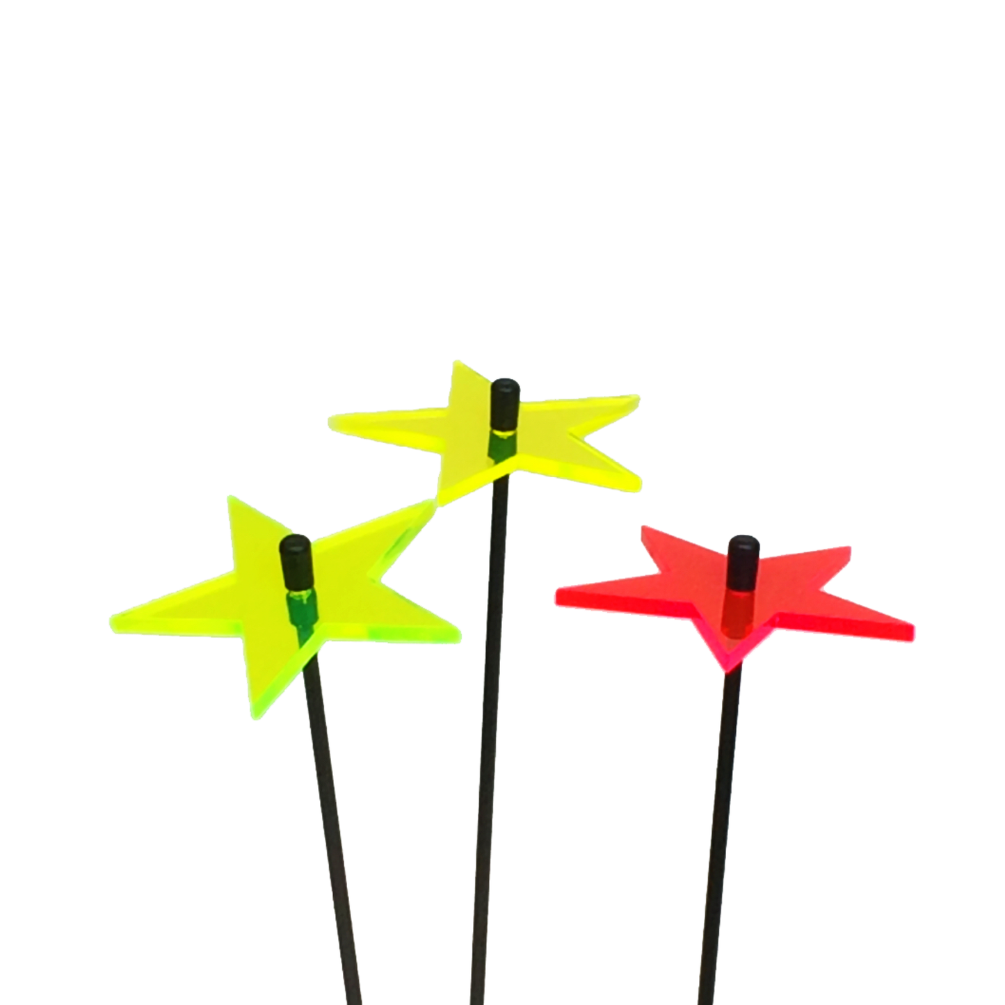 Small SunCatcher Garden Decor Ornament Set of 3 Star in mixed colours