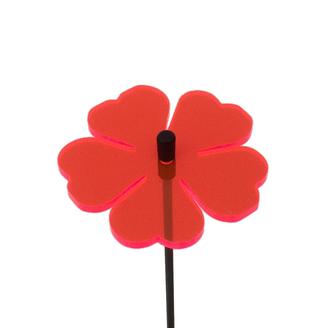 Single SunCatcher Garden Décor Stake 'Double Blossom'