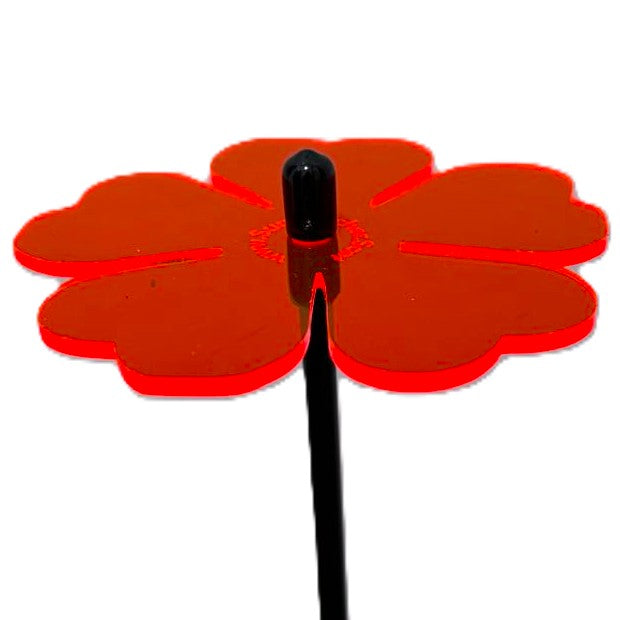 Single SunCatcher Garden Décor Stake 'Double Blossom'