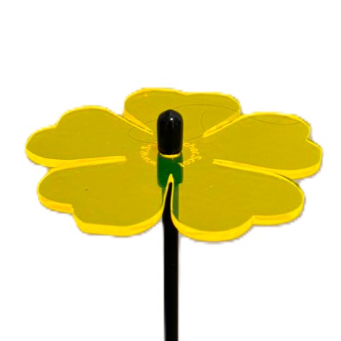 Single SunCatcher Garden Décor Stake 'Double Blossom'
