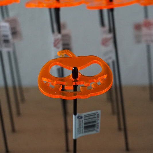 Single SunCatcher Garden Décor Stake Smiler Pumpkin