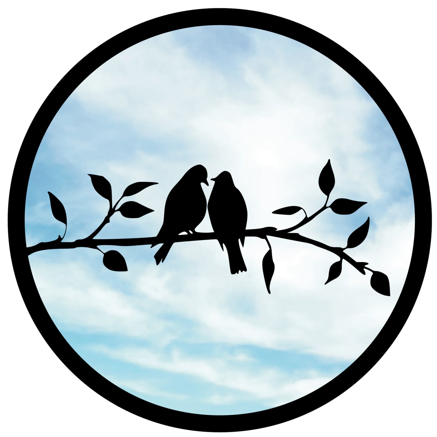 SunCatcher Garden Mirror Round Two Little Birds Range of Sizes