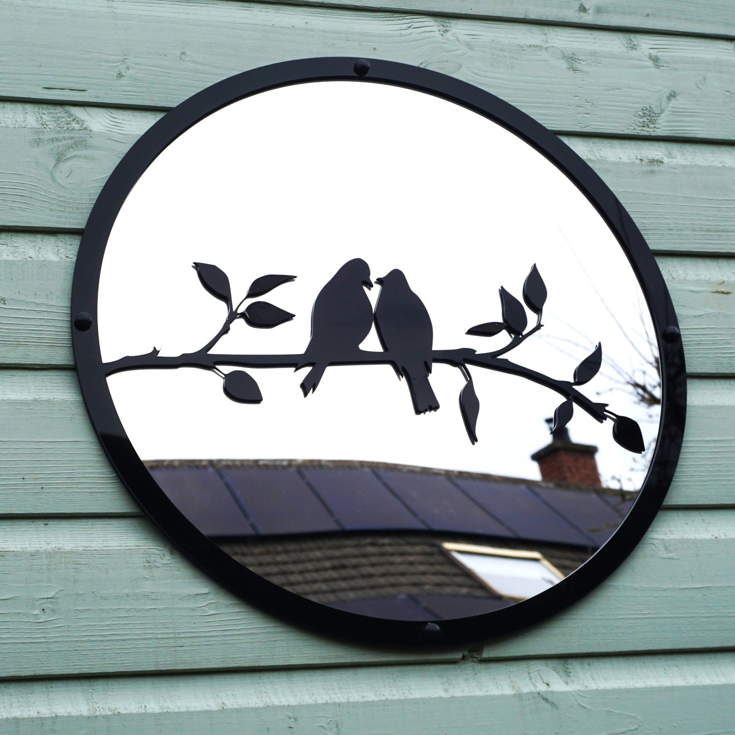 SunCatcher Garden Mirror Round Two Little Birds Range of Sizes