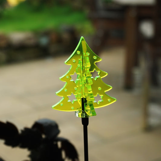 Single SunCatcher Garden Décor Stake 'Christmas Tree'
