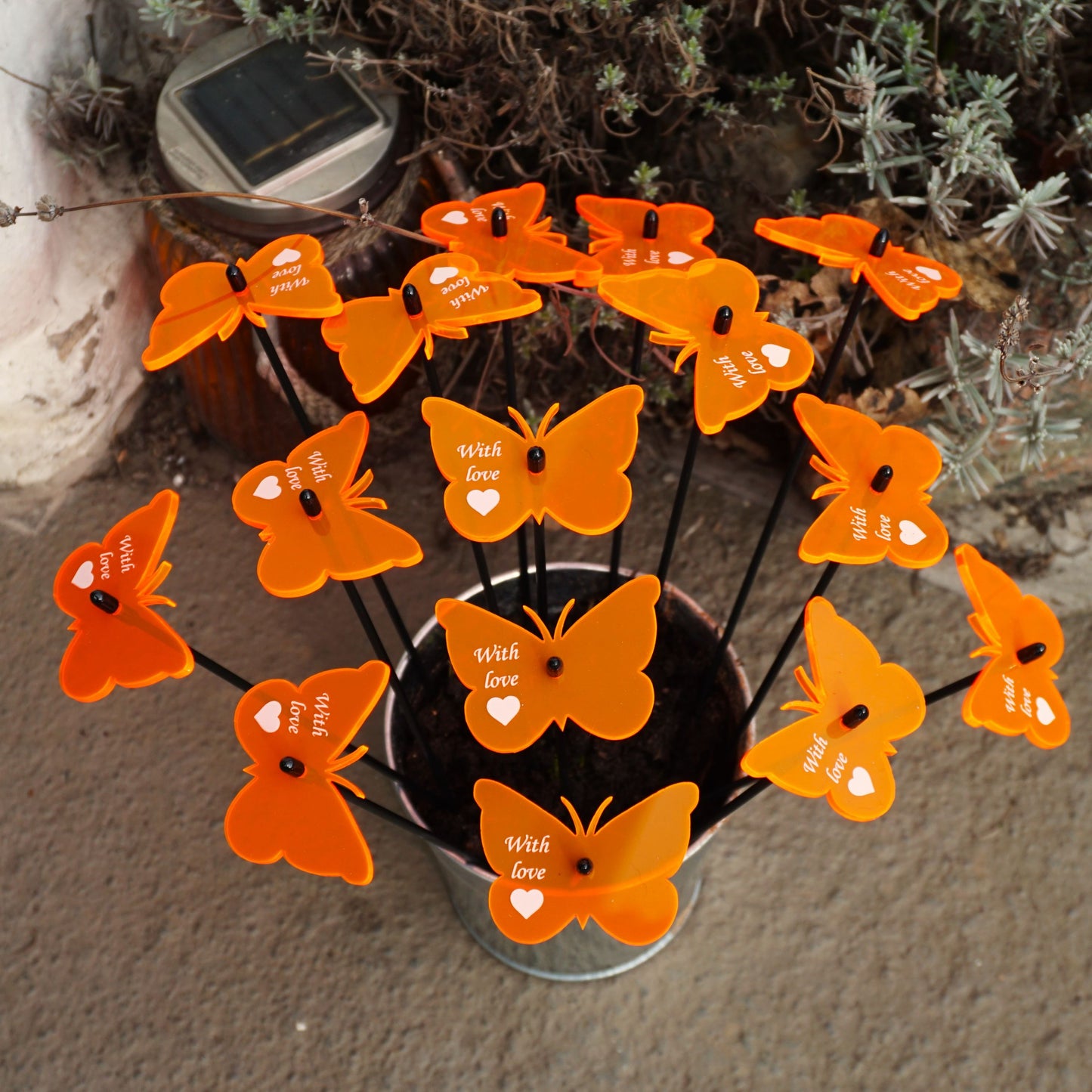 Countertop Sales Display Peggy Specials for 15 small, special SunCatcher Garden Decor Stakes