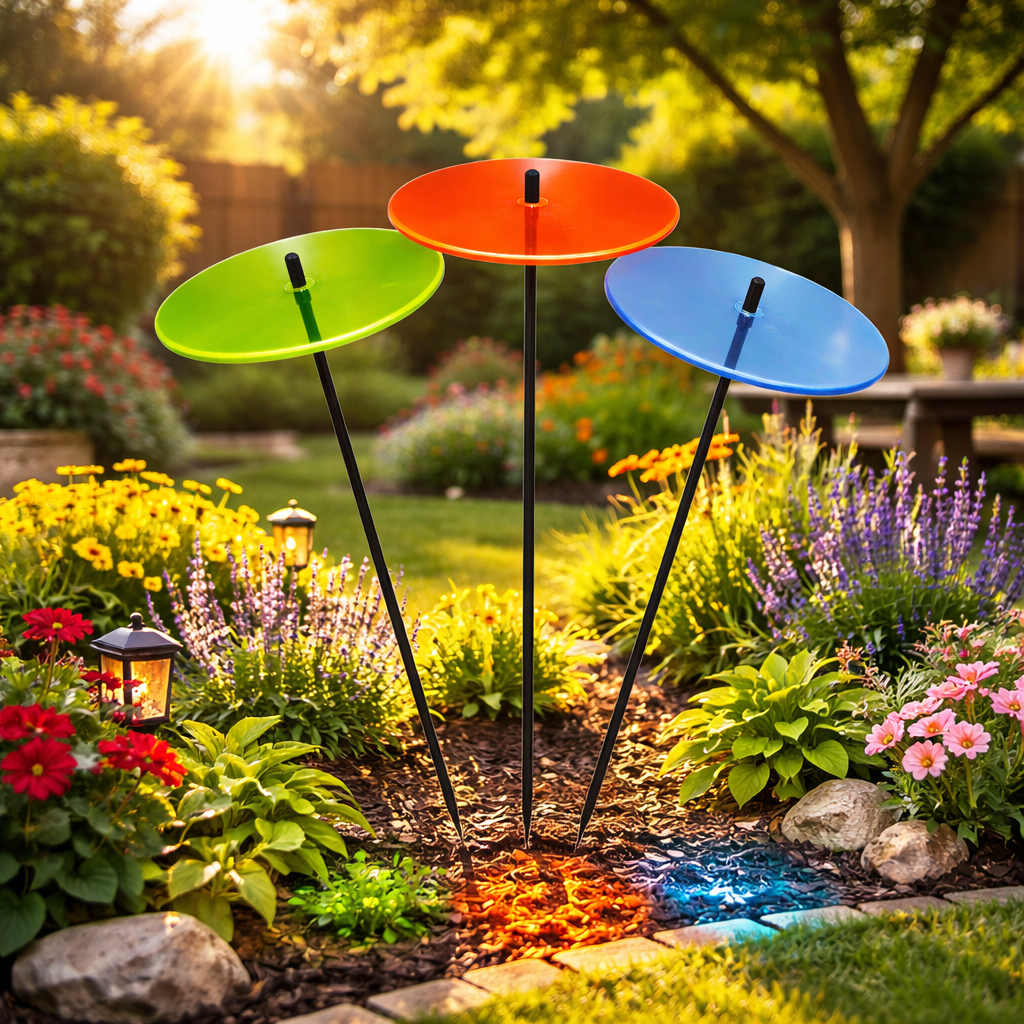 SunCatcher Giardino Decor Ornamenti Fiore, Set di 3 Pali Incandescenti, 50cm Altezza Accessorio Cortile Esterno, Regalo per Giardiniere, Colour:yellow/orange/blue (3) OB SunCatcher Giardino Decor Ornamenti Fiore, Set di 3 Pali Incandescenti, 50cm Altezza Accessorio Cortile Esterno, Regalo per Giardiniere, Colour:yellow/orange/blue (3) OB
